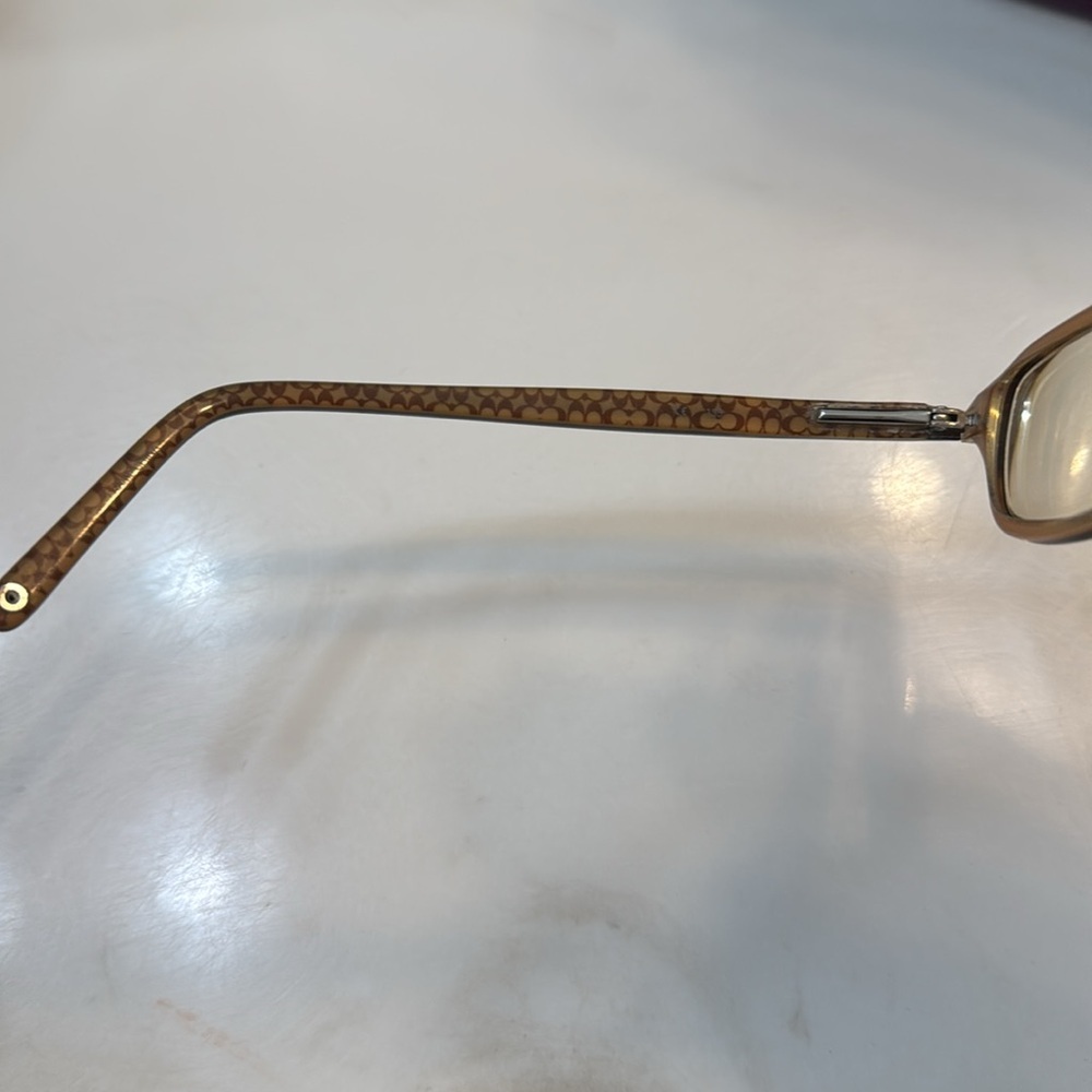 Coach Lizzie tortiseshell small rectangular eyeglasses  size 135 women’s petite - Picture 4 of 9